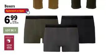 Lidl Boxers Également en ligne offre