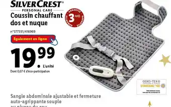 Lidl Coussin chauffant dos et nuque offre