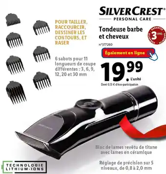 Tondeuse barbe et cheveux
