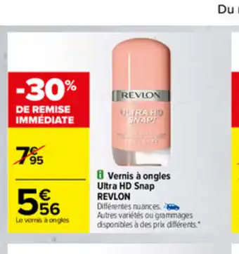 Carrefour Vernis a Ongles Ultra HD Snap Revlon offre