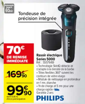 Carrefour Rasoir èlectrique Series 5000 offre