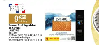 Migros Saumon fumé dégustation de Norvège LABEYRIE offre