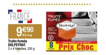 Migros Truite fumée DELPEYRAT offre