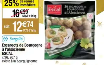 Migros Escargots de Bourgogne à l'alsacienne offre