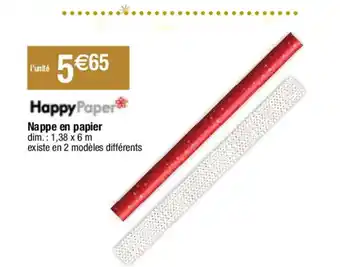 Migros Nappe en papier offre