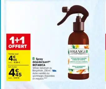 Carrefour Spray Dèsodorisant BOTANICA offre