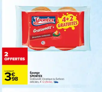 Carrefour èpange SPONTEX offre
