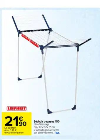 Carrefour Sèchoir Pegasus 150 offre