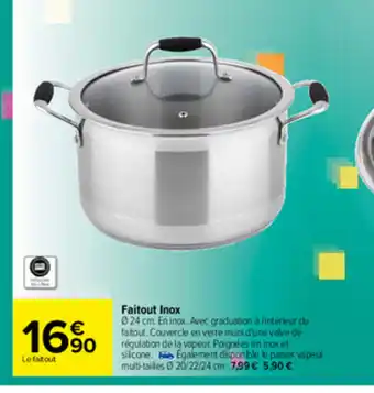 Carrefour Faitout Inox offre