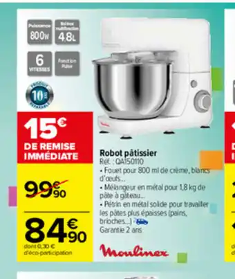 Carrefour Robot Patissier offre