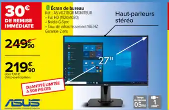 Carrefour Ecran de bureay offre