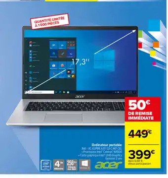 Carrefour Ordinateur Portable offre