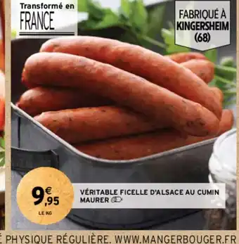 Intermarché VÉRITABLE FICELLE D'ALSACE AU CUMIN offre
