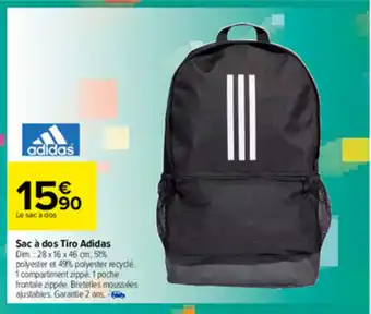 Carrefour Sac a Dos Tiro Adidas offre