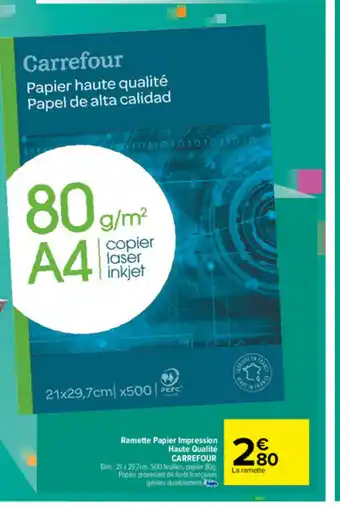 Carrefour Ramette Papier Impression Haute Qualitè Carrefour offre