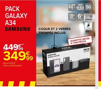 Carrefour SAMSUNG Galaxy A34 5G offre