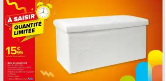 Carrefour Banc de rangement offre