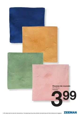 Zeeman Housse De Coussin offre