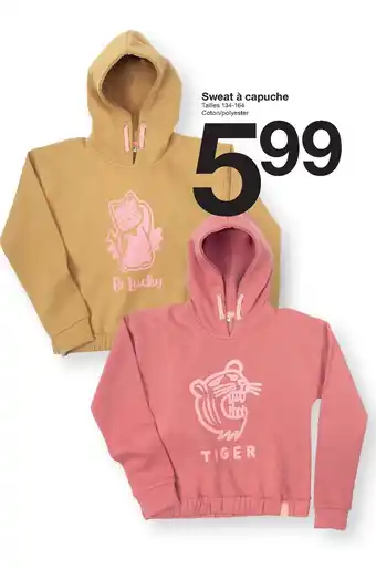 Zeeman Sweat a capuche offre