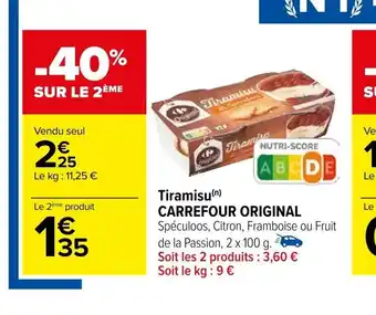 Carrefour Tiramisu offre