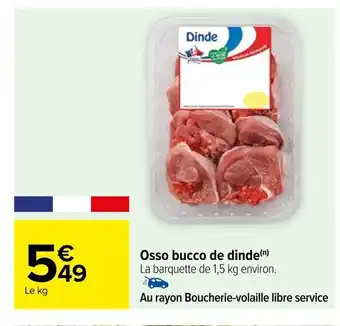 Carrefour Osso bucco de dinde offre