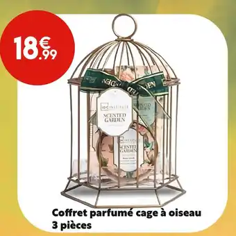 Maxi Bazar Coffret parfumé cage à oiseau 3 pièces offre