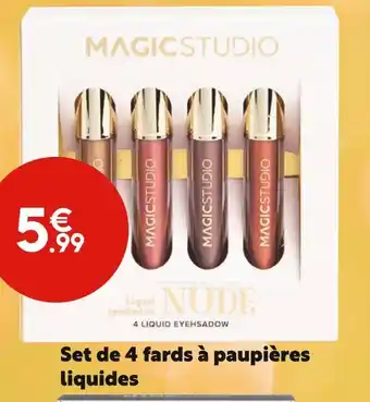 Maxi Bazar Set de 4 fards à paupières liquides offre