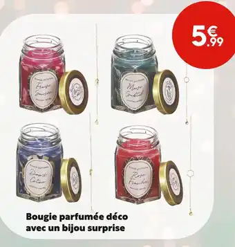 Bougie parfumée déco avec un bijou surprise