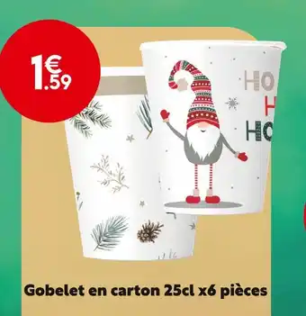Gobelet en carton