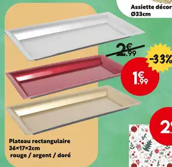 Maxi Bazar Plateau rectangulaire offre
