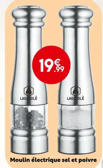 Maxi Bazar Laguiole moulin électrique sel et poivre offre