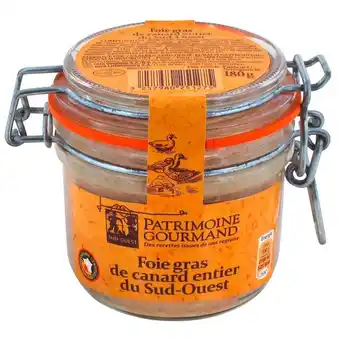 Match Patrimoine gourmand foie gras de canard entier du sud-ouest offre