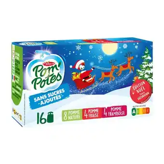 Carrefour Materne gourdes pom'potes sans sucres ajoutés offre