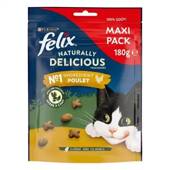 Carrefour Felix friandises naturally delicious pour chat maxi pack offre