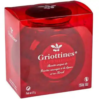 Carrefour Griottines griottes sauvages à la liqueur et au kirsch offre