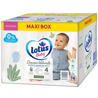 Carrefour Lotus baby maxi box couches douceur naturelle offre