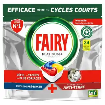 Carrefour Market Fairy capsules lave-vaisselle platinum+ offre