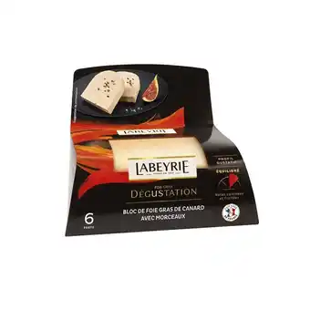 Carrefour Market Labeyrie bloc de foie gras de canard avec morceaux offre