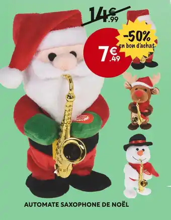 Maxi Bazar Automate saxophone de noël offre