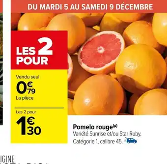 Carrefour Pomelo rouge offre