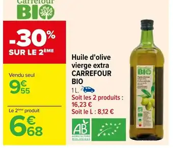 Carrefour Huile d'olive vierge extra CARREFOUR BIO offre