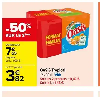 Carrefour OASIS Tropical offre