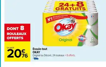 Carrefour Essuie-tout OKAY offre