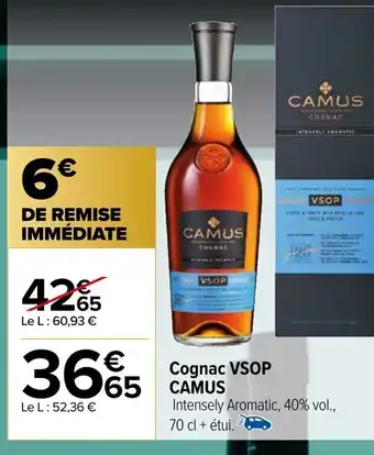 Carrefour Cognac VSOP CAMUS offre