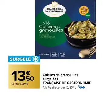 Cuisses de grenouilles surgelĂ©es FRANĂAISE DE GASTRONOMIE