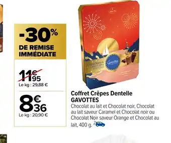 Carrefour Coffret Crêpes Dentelle GAVOTTES offre