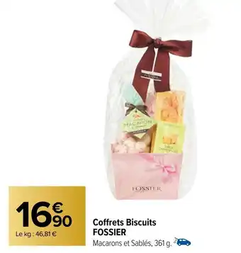 Carrefour Coffrets Biscuits FOSSIER offre