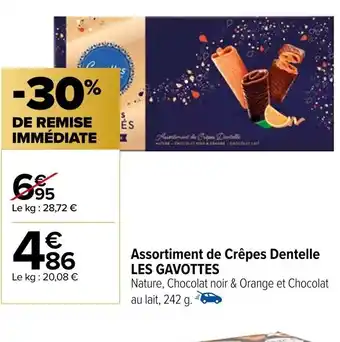 Carrefour Assortiment de Crêpes Dentelle LES GAVOTTES offre