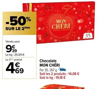 Carrefour Chocolats MON CHÉRI offre