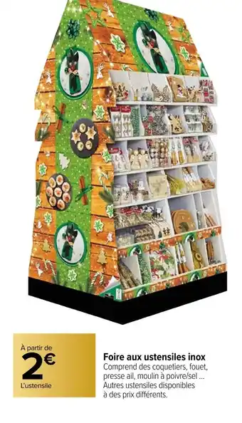 Carrefour Foire aux ustensiles inox offre